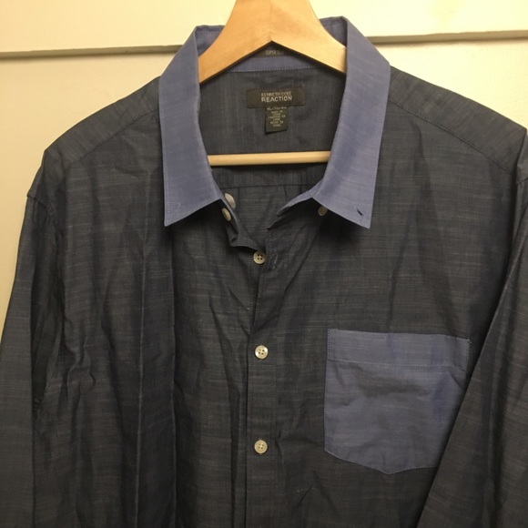 NEW Kenneth Cole Slim Fit Button Up - Picture 2 of 4